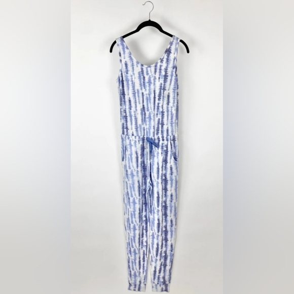Koolaburra Pants - 1X Koolaburra by UGG Sleeveless Tie Dye Waist Drawstring Jumpsuit with Pockets